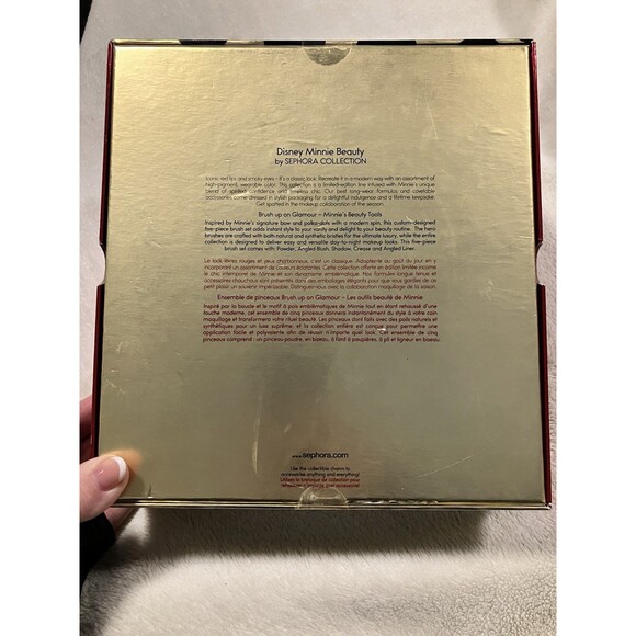 NIB Limited Edition Sephora Disney Minnie Mouse Brush Set Minnie’s Beauty Tools - Picture 2 of 5